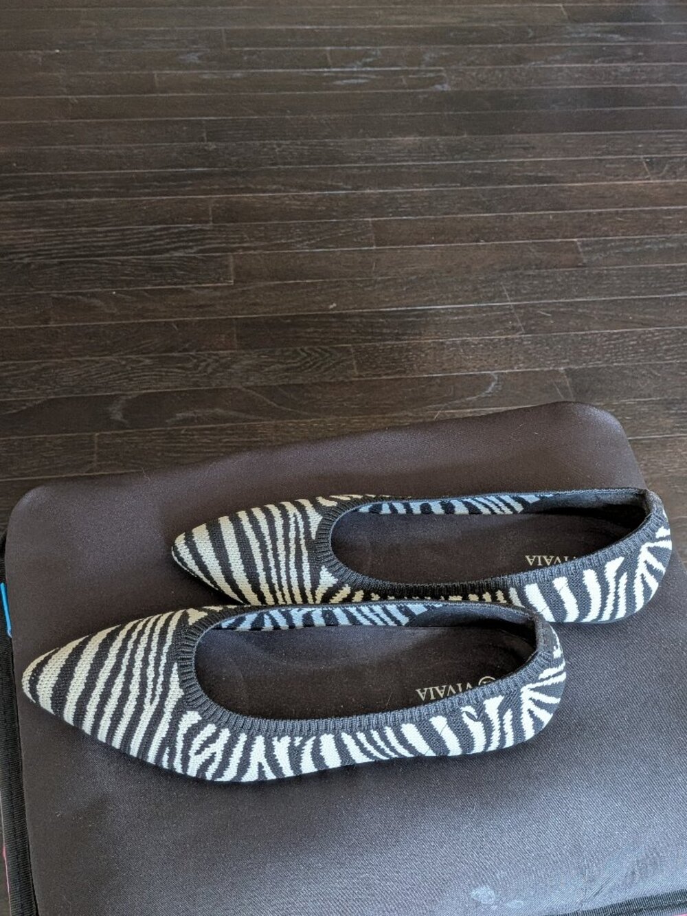 Zebra Print Pointed-Toe Flats | Size 10 - Picture 2 of 4